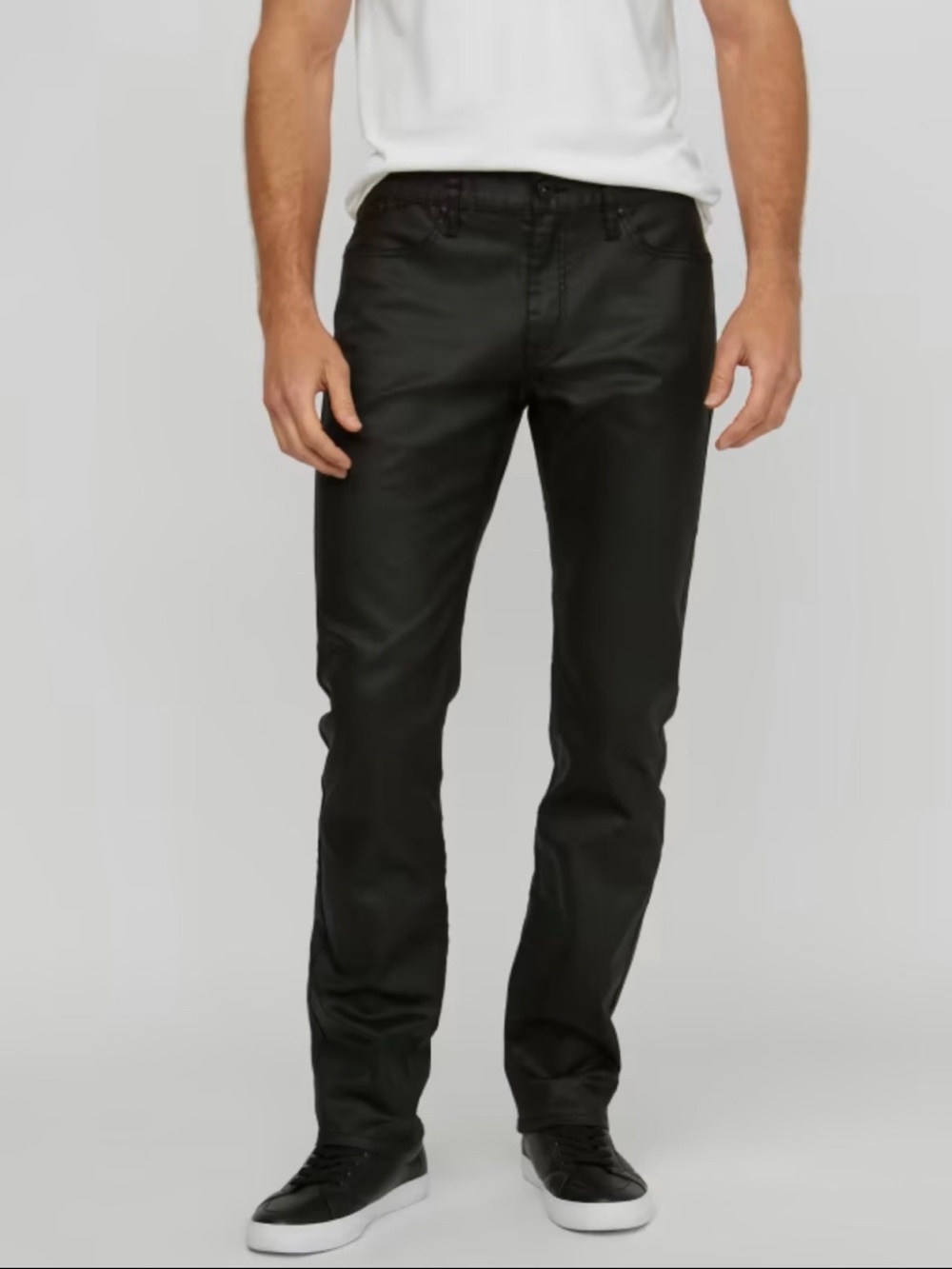 Guess Harlem Ultra-Slim Coated Zip Jeans. - Picture 4 of 9